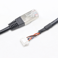 Câble RJ45 8P8C mâle vers JST Pitch 1.5mm 10Pin personnalisé en usine