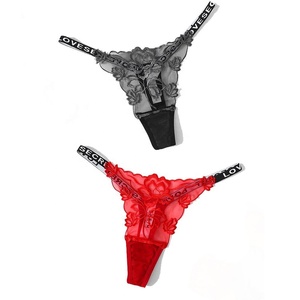 Braguitas de Encaje Sensuales para Mujer, Diseño Encantador, Tanga de Cintura Alta, Venta al Por Mayor OEM - Product Image 1
