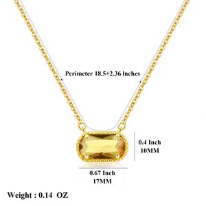Collar con Piedra de Nacimiento Más Vendido 2026 para Mujer, Chapado en Oro de 18K, Acero Inoxidable, Colgante de Zirconia, Joyería de Cumpleaños, Venta al por Mayor a Granel - Product Image 2