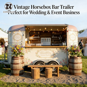 Remorque de restauration vintage style 'Horse Box', cuisine mobile, chariot à hot-dogs, stand à burgers, camion à glaces, remorque de concession et de traiteur - Product Image 5