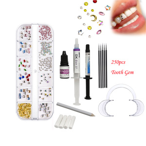 Kit professionnel de bijoux dentaires en cristal coloré, pierres précieuses pour dents, ornements en cristal, diamants pour la décoration <span class=keywords><strong>dentaire</strong></span> - Product Image 1