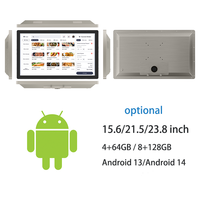 Écran tactile KDS pour cuisine 23,8 pouces pour système d'affichage de cuisine, panneau Android 13 14, matériel étanche, gestion des commandes de restaurant