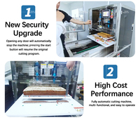Machine de découpe alimentaire multifonctionnelle à ultrasons, lame de découpe continue, vitesse réglable, pour petites usines, chaînes de pâtisseries