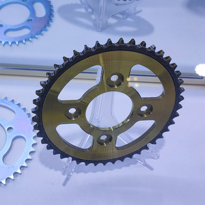 Catena a Rulli per Moto 428-45T 38T <span class=keywords><strong>15T</strong></span> per Trasmissione Moto CG125, Acciaio 45, Diametro Foro 10mm, Standard ISO - Product Image 6