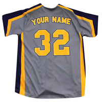 Nueva Temporada, Uniforme de Béisbol Sublimado Personalizado, Camiseta de Béisbol para Niños, Transpirable, Negra y Dorada, Flexbase, Camisetas de Béisbol y Sóftbol para Niños