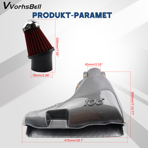Sistema de Admisión de Aire de Alto Flujo para Peugeot 106 VTS 2000-2005, Filtro de Aire de Fibra Reforzada, MOQ5 WG-190-106 - Product Image 6