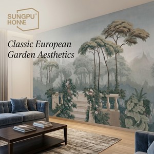 Pittura Murale Artistica Personalizzata di Lusso con Stampa Digitale 3D, Carta <span class=keywords><strong>da</strong></span> Parati per Decorazione di Interni - Product Image 2