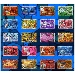 Nouvelles mini-cartes en papier cristal YQ <span class=keywords><strong>Manga</strong></span> japonais pour décorations magnétiques, boîte mystère chinoise, cartes de jeu de table, jouets - Product Image 6