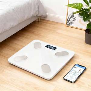 Bilancia impedenziometrica intelligente con display LED in vetro temperato per uso domestico e personalizzazione OEM - Product Image 1