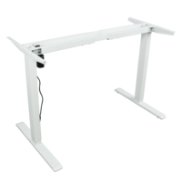Cadre de bureau électrique réglable en hauteur à moteur unique et 2 niveaux, base de bureau ergonomique en métal pour position assise ou debout Alibaba.co