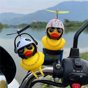 High-quality Yellow Duck with Fan Flashing Light Toy Duck with Helmet Promotional Toys
