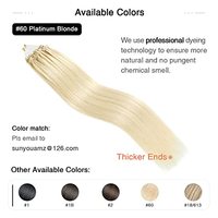 Extensions de cheveux humains Kinky Straight Micro Loop, extensions de cheveux Microlink Birmanes pour femmes noires, extensions de cheveux à micro-anneaux