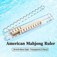 Présentoir de jeu élégant en acrylique transparent pour jeux de mahjong