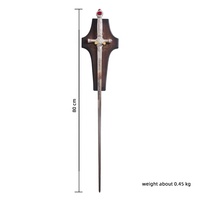 Película Harry Potter Cosplay arma Gordic Gryffindor espada réplica con placa de pared