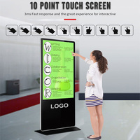 OEM CKD SKD 43 pulgadas 4K LCD Pantalla de señalización digital de pie tótem quiosco de publicidad para ascensores y tiendas minoristas