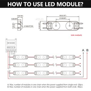 Module LED étanche 7000K SMD 2835 IP65, module LED 12V blanc froid, module de rétroéclairage pour enseignes 10000K 0.72W, modules LED haute luminosité - Product Image 4