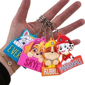 <span class=keywords><strong>Llavero</strong></span> de PVC 3D Suave y Duradero, Anillo con Personajes Personalizados, Estilo Animal, Everest, Skye, <span class=keywords><strong>Marshall</strong></span>, Rubble, Anime - Product Image 3