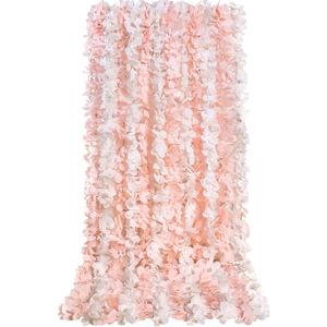 Guirlande de fleurs artificielles de glycine Xinlei 100cm-200cm en soie pour mariage et décoration intérieure, style pastoral, à suspendre au mur - Product Image 5