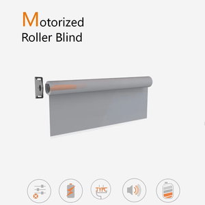 Mềm <span class=keywords><strong>Sheer</strong></span> rèm thông minh trống cán màn trập AC điện hình ống động cơ nhôm bóng dọc con lăn Rèm phòng khách - Product Image 2