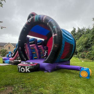 Château gonflable à thème TikTok pour enfants avec toboggan, combo de château gonflable, château gonflable à sauter, toboggan aquatique gonflable - Product Image 2