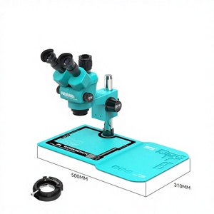 Microscopio Stereoscopico a Tre Specchi RF4 RF-55-B52, Zoom 6.6-55X, Illuminazione a 144 LED, Protezione IP55, Alta Precisione, Garanzia 1 Anno, Uso Industriale - Product Image 2