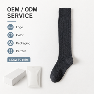 Cotton Spring Mesh Crew <strong>Socks</strong>-Breathable Knitted Casual <strong>Socks</strong> Mid-Calf Length Class 2 Compression For Daily Wear - Product Image 4