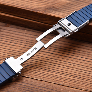 Fermoir déployant papillon en acier inoxydable JAETIUM 16mm 18mm 20mm, boucle de montre double ouverture pliable de remplacement - Product Image 4