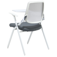 Chaise d'étudiant pliable en plastique avec tablette d'écriture, design ergonomique moderne, chaise de salle de formation, bureau pliable pour salle de classe ou bureau