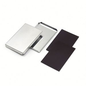 Manufacturer Cheap Custom Raw Tinplate Tin Metal Rectangle 80*53Mm Button <b>Fridge</b> Magnet Materials - Product Image 1