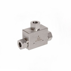 ข้อต่อทีสเตนเลส ROKE SS316 ขนาด 3/8 นิ้ว 60000 PSI ข้อต่อไฮดรอลิกสำหรับน้ำ น้ำมัน กรด ด่าง - Product Image 1