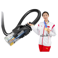 Super Categoría 6 Gigabit Cat6 1M Cable de conexión de red de computadora para cable de comunicación de conexión de enrutador