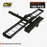 Porte-moto avec rampe pour récepteur de 2 pouces, capacité 500 LBS, pliable, en acier robuste, pour vélos et scooters, compatible SUV, camion et pick-up