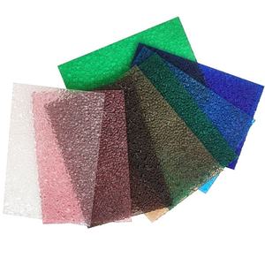 <span class=keywords><strong>Plaque</strong></span> en <span class=keywords><strong>polycarbonate</strong></span> solide texturée diamantée décorative, gaufrée, protégée contre les UV, en plastique PC, pour salle de bain et écran d'intimité - Product Image 2