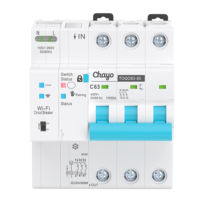 Disjoncteur Intelligent Wi-Fi MCB Tuya Smart Life Télécommande Mini Disjoncteur 1P 2P 3P 4P 63A Conception Rail DIN Maison Intelligente TONGOU