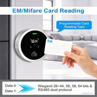 Lector de Tarjetas Secukey 125Khz 13.56MHz IC ID NFC para Control de Acceso, Interfaz Wiegand, Escáner de Códigos QR y de Barras RFID