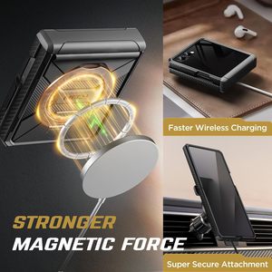 เคส TONGATE สำหรับ <span class=keywords><strong>Z</strong></span> <span class=keywords><strong>Flip</strong></span> 7 ดีไซน์เกราะพร้อมขาตั้งแม่เหล็ก ป้องกันการมองลอก หน้าจอป้องกันการสอดแนม ป้องกันการกระแทกทั่วตัว ป้องกันบานพับ รองรับการเชื่อมต่อไร้สาย - Product Image 4