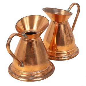Classic Hammered Copper Eco-Friendly Handmade Water Pitcher with Lid 1.7L for Home Party Use - Product Image 3