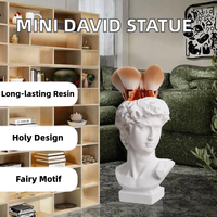 Usine directe Style nordique INS plâtre Avatar Mini Statue Sculpture motif Animal résine décoration de la maison David ornements