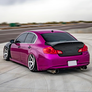 Cofano Posteriore in Fibra di Carbonio per Infiniti G37 G25 Berlina 4 Porte <span class=keywords><strong>2008</strong></span>-2013 Stile V1, Copertura <span class=keywords><strong>Bagagliaio</strong></span> Ducktail, Kit Carrozzeria Auto - Product Image 5