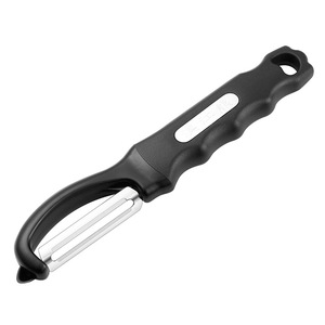 Nhà bếp thép không gỉ trái cây và rau công cụ mềm xử lý <span class=keywords><strong>Peeler</strong></span> cho khoai tây & dưa xoay lưỡi scraper - Product Image 1