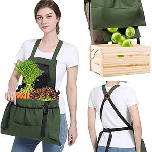 Échantillon gratuit Sac de cueillette de fruits, en tissu Oxford 600D, pour la récolte de fruits et légumes, portable, avec poche de rangement pour jardin - Product Image 6