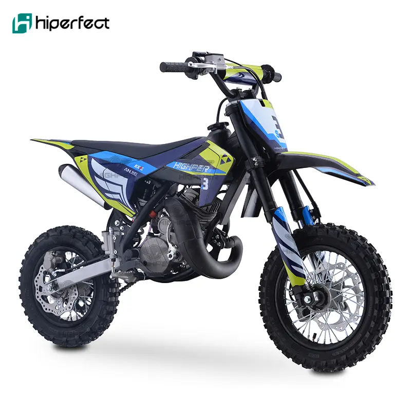 2022 nouveau 49cc 50cc 2 temps essence essence grande puissance enfants Dirt Bike Pit bike Moto Cross motocross hors route motos