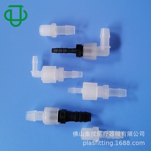 Raccord coudé fileté en plastique G NPT M UNF, raccord de tuyauterie droit interne/externe pour le transport de fluides à usage industriel - Product Image 1
