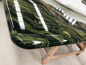 TMZ OEM/ODM Brasil verde seda mármol losa tamaño personalizado para encimeras de cocina fábrica directa Marmore canicas pulido gran losa - Product Image 3