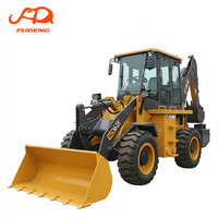 Excavator Backhoe WZ30-25 5-10 Ton, Wheel Front Back Hoe ExcavatorTractor Loader Backhoe Loader untuk Dijual