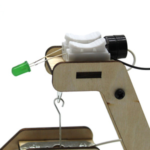 Kit d'expérimentation scientifique d'alarme de tremblement de terre, jouet éducatif en bois à monter soi-même pour enfants de 7 à 9 ans, modèle de forme géométrique à commande manuelle - Product Image 2