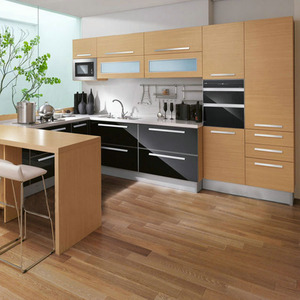 Meubles de cuisine écologiques prêts à poser, design italien personnalisé, en bois, à suspendre au mur, installation facile, ensemble de petits placards de cuisine - Product Image 3