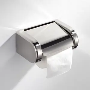 Beelee Bathroom Tissue Holder/Toilet Paper Holder Solid Brass Wall-Mounted  Toilet Roll Holder, Toilet Paper Tissue Holder with Mobile Phone Storage