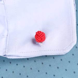 <span class=keywords><strong>Gemelli</strong></span> con nodo di seta rossa di alta qualità per uomini realizzati in fabbrica per <span class=keywords><strong>gemelli</strong></span> e fermacravatte - Product Image 5