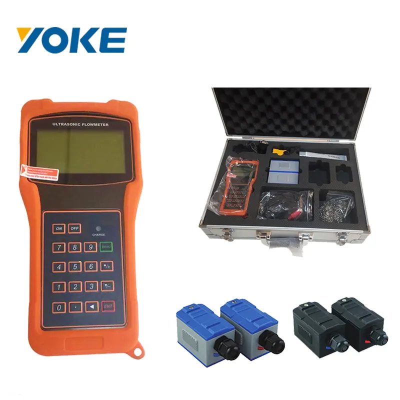 YOKE Cầm Tay Siêu Âm Lưu Lượng Nước Meter Xách Tay Siêu Âm Lỏng Lưu Lượng Kế Siêu Âm Flow Meter Sensor Giá